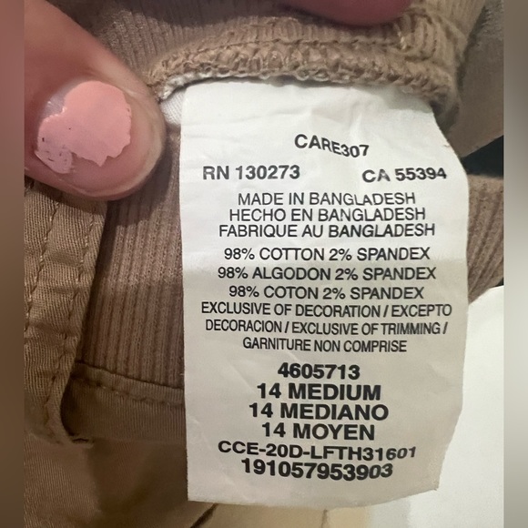 NWT Lee Stretch Capri’s size 14 - Picture 5 of 6